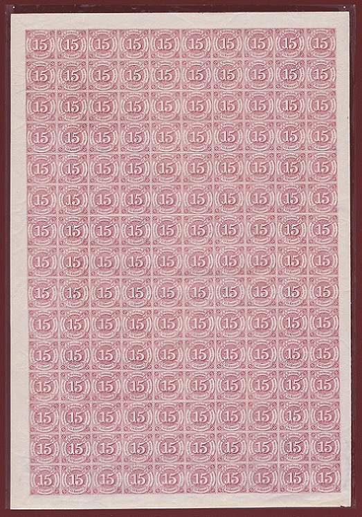 Thurn und Taxis MiNr. 24 kompletter Bogen postfrisch, seltene Marken, seltene Briefmarken